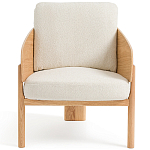 Кресло с каркасом из массива дуба Gallin Chair Boucle варинант исполнения - 2 | Loft Concept в Барнауле