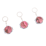 Зеркало брелок складное двухстороннее из натурального камня Родонит Stone Mirrors варинант исполнения - 8 | Loft Concept в Барнауле