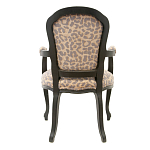 Полукресло с мягкой обивкой из льна на 4-х ножках из массива березы Gladys Armchair варинант исполнения - 2 | Loft Concept в Барнауле