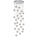 Люстра каскадня с 27-ю прозрачными шарообразными подвесами Bubbles Bocci варинант исполнения - 4 | Loft Concept в Барнауле