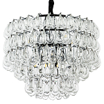 Люстра с хрустальными подвесками в виде капель Antoine Crystal Drops Chrome Chandelier 9 варинант исполнения - 1 | Loft Concept в Барнауле