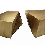 Комплект из 2-х дизайнерский журнальных столов геометрической формы Ribefyk варинант исполнения - 1 | Loft Concept в Барнауле