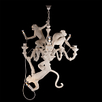 Люстра с тремя фигурами обезьян с лампочками в руках белого цвета Hanging Monkey варинант исполнения - 2 | Loft Concept в Барнауле