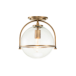 Потолочный светильник с прозрачным стеклянным шаром с эффектом пузырьков Hinkley варинант исполнения - 13 | Loft Concept в Барнауле