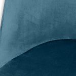 Барный стул вращающийся со спинкой Синий Велюр Vendramin Chair варинант исполнения - 4 | Loft Concept в Барнауле