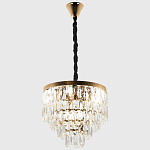 Люстра с прямоугольными хрустальными подвесками Lunet Crystal Rectangulars Chandelier 6 варинант исполнения - 3 | Loft Concept в Барнауле