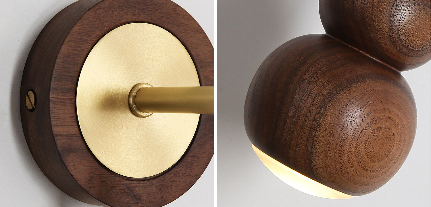 Настенный светильник с плафоном из дерева Neal Wooden Wall Lamp Настенный светильник с плафоном из дерева Neal Wooden Wall Lamp - Loft-Concept в Барнауле