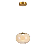 Подвесной светильник с янтарным рифленым стеклянным плафоном Ferm Living варинант исполнения - 1 | Loft Concept в Барнауле