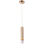 Подвесной светильник Metal Acrylic Tube Gold Hanging Lamp варинант исполнения - 2 | Loft Concept в Барнауле