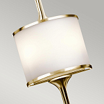 Бра вертикальное с белым полукруглым плафоном и длинным стержнем L Kichler варинант исполнения - 8 | Loft Concept в Барнауле