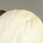 Настенно-потолочный светильник с плафоном в форме шара из алебастра Cryptocrystalline Stone варинант исполнения - 6 | Loft Concept в Барнауле