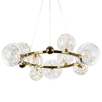Дизайнерская кольцевая люстра с гирляндой внутри стеклянных плафонов Iona Garland Chandelier 9 варинант исполнения - 1 | Loft Concept в Барнауле