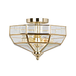 Потолочный светильник шестигранной формы с прозрачными стеклянным плафоном Elstead Lighting варинант исполнения - 9 | Loft Concept в Барнауле