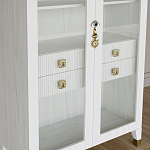 Дизайнерский шкаф витрина Elsa Dreams White с 4-мя ящиками варинант исполнения - 4 | Loft Concept в Барнауле