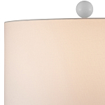 Настольная лампа белая с тканевым абажуром в форме цилиндра Morphing варинант исполнения - 2 | Loft Concept в Барнауле