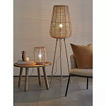 Торшер с плетеным металлическим плафоном Wicker Iron Lamp варинант исполнения - 4 | Loft Concept в Барнауле