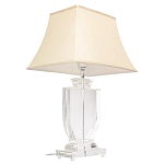 Настольная лампа хрустальная с бежевым абажуром Perfect варинант исполнения - 2 | Loft Concept в Барнауле