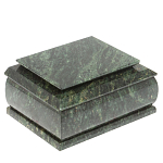 Шкатулка с зеркалом из натурального камня змеевик Stone Casket варинант исполнения - 1 | Loft Concept в Барнауле