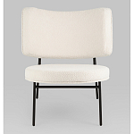 Мини-кресло District Lounge букле белый варинант исполнения - 4 | Loft Concept в Барнауле