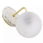 Бра с белым матовым плафоном в форме шара Round White Matte Lampshade варинант исполнения - 3 | Loft Concept в Барнауле