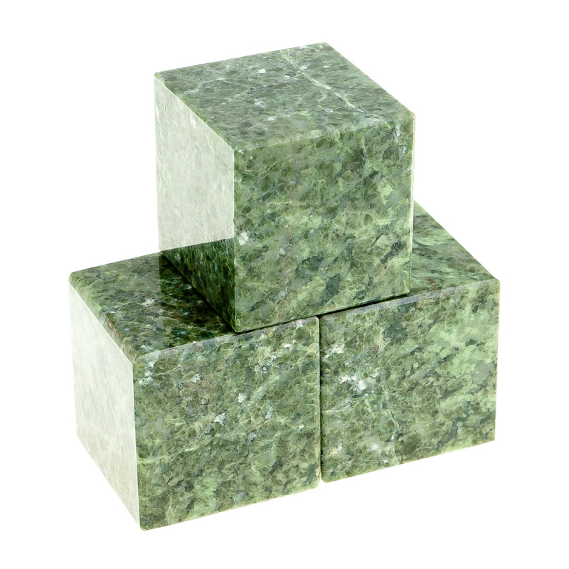 Камни для охлаждения виски из натурального камня жадеит Natural Stone Cube Зеленый Камни для охлаждения виски из натурального камня жадеит Natural Stone Cube Зеленый в Барнауле | Loft Concept