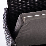 Обеденный комплект из искуственного ротанга Vintara черный варинант исполнения - 4 | Loft Concept в Барнауле