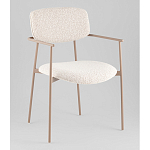 Стул Doe с подклокотниками молочный варинант исполнения - 1 | Loft Concept в Барнауле