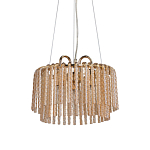 Люстра с подвесными рифлеными стеклянными трубками Nembus варинант исполнения - 1 | Loft Concept в Барнауле