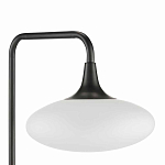 Торшер с белым стеклянным плафоном в форме эллипса Kernel варинант исполнения - 2 | Loft Concept в Барнауле