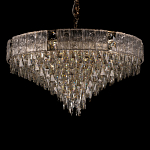 Люстра с каскадом из прозрачного хрусталя Constant Sparks варинант исполнения - 11 | Loft Concept в Барнауле