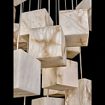 Люстра подвесная с квадратными плафонами из натурального камня Glowing Spheres варинант исполнения - 4 | Loft Concept в Барнауле