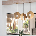 Подвесной светильник в форме золотых дисков Minimalist Lighting Fixture варинант исполнения - 4 | Loft Concept в Барнауле