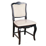 Стул из массива березы с мягким сиденьем без подлокотников в стиле прованс Vintage варинант исполнения - 1 | Loft Concept в Барнауле