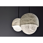 Подвесной светильник светодиодный с плафоном сферической формы Stone Helios варинант исполнения - 3 | Loft Concept в Барнауле