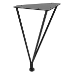 Стол журнальный c коричневой круглой столешницей на четырех металлических ножках Charm Coffee Table варинант исполнения - 3 | Loft Concept в Барнауле