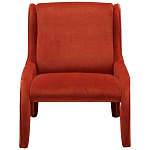 Дизайнерское кресло оранжевое в мягкой велюровой обивке Granger Armchair Orange варинант исполнения - 3 | Loft Concept в Барнауле