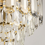 Люстра многоярусная с овальными прозрачными подвесками 36 см Harmonica варинант исполнения - 4 | Loft Concept в Барнауле