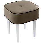 Квадратный мягкий пуф на белых ножках Winton Pouf Square варинант исполнения - 3 | Loft Concept в Барнауле