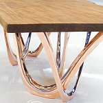 Обеденный стол прямоугольный с фигурными ножками G-table варинант исполнения - 3 | Loft Concept в Барнауле