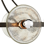 Люстра круглая с литыми стеклянными дисками Olympe Glass Chandelier варинант исполнения - 2 | Loft Concept в Барнауле