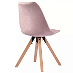 Стул мягкий с высокой спинкой на деревянных ножках Chair Dusty Pink варинант исполнения - 3 | Loft Concept в Барнауле