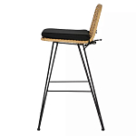 Стул барный с ротанговым плетением Half Bar Chair with Wicker без подлокотников варинант исполнения - 2 | Loft Concept в Барнауле