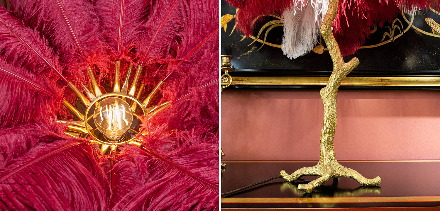 Настольная Лампа Розовые перья GRAND TOUR Mini Feather Lamp Настольная Лампа Розовые перья GRAND TOUR Mini Feather Lamp - Loft-Concept в Барнауле
