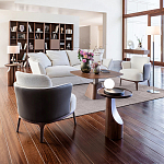 Приставной столик из массива дерева Walnut варинант исполнения - 9 | Loft Concept в Барнауле