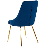 Стул в темно-синей велюровой обивке Ward Dark Blue Velour Chair варинант исполнения - 4 | Loft Concept в Барнауле