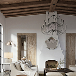 Бра с двумя тканевыми абажурами в форме цилиндра Prerequisites варинант исполнения - 4 | Loft Concept в Барнауле