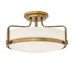 Потолочный светильник с круглым матовым белым плафоном Hinkley варинант исполнения - 1 | Loft Concept в Барнауле