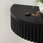 Прикроватный подвесной столик с ящиком черный Bedside Hanging Table варинант исполнения - 4 | Loft Concept в Барнауле