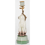 Подсвечник в виде кошки из фарфора с бронзовыми элементами Paradise Cat варинант исполнения - 3 | Loft Concept в Барнауле