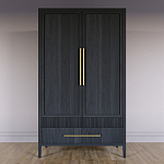 Шкаф платяной Primo с выдвижными ящиками шпон Светлый дуб варинант исполнения - 2 | Loft Concept в Барнауле